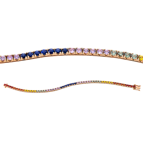 Brogle Selection Rainbow bracelet with sapphires