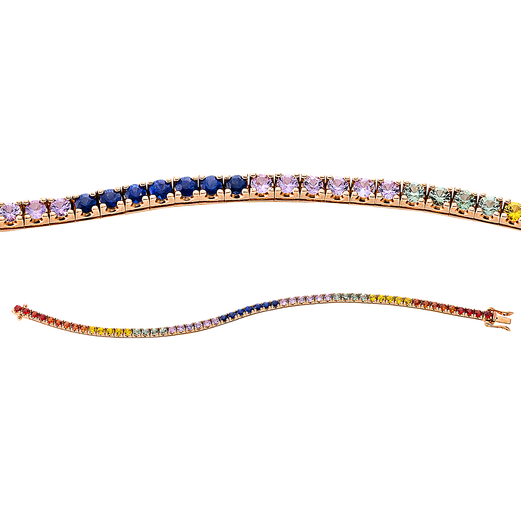 Brogle Classic sapphire bracelet Rainbow Brogle Classic sapphire bracelet Rainbow