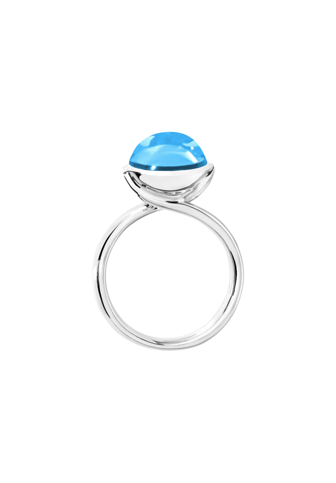 Tamara Comolli Bouton Swiss-Topaz L Ring Tamara Comolli Bouton Swiss-Topaz L Ring