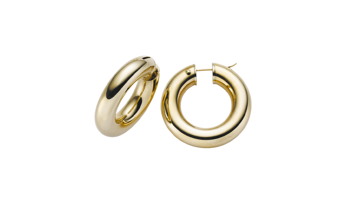 Brogle Classic Goldcreolen 8mm Brogle Classic Goldcreolen 8mm