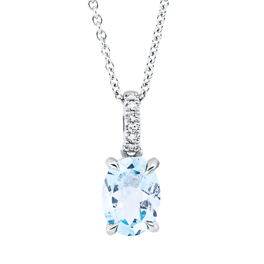 Brogle Classic Kette mit Sky-Topasanhänger Brogle Classic Kette mit Sky-Topasanhänger