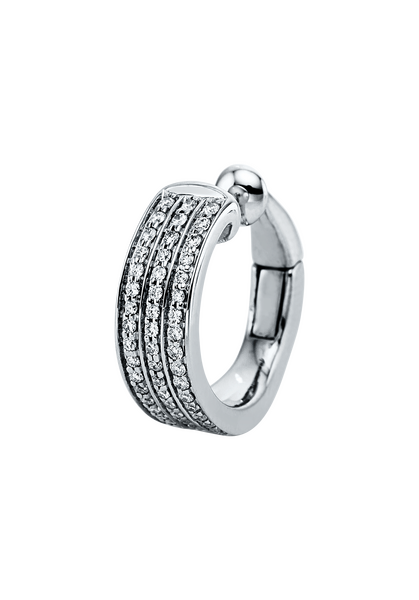 Brogle Classic diamond ear clamp, single piece