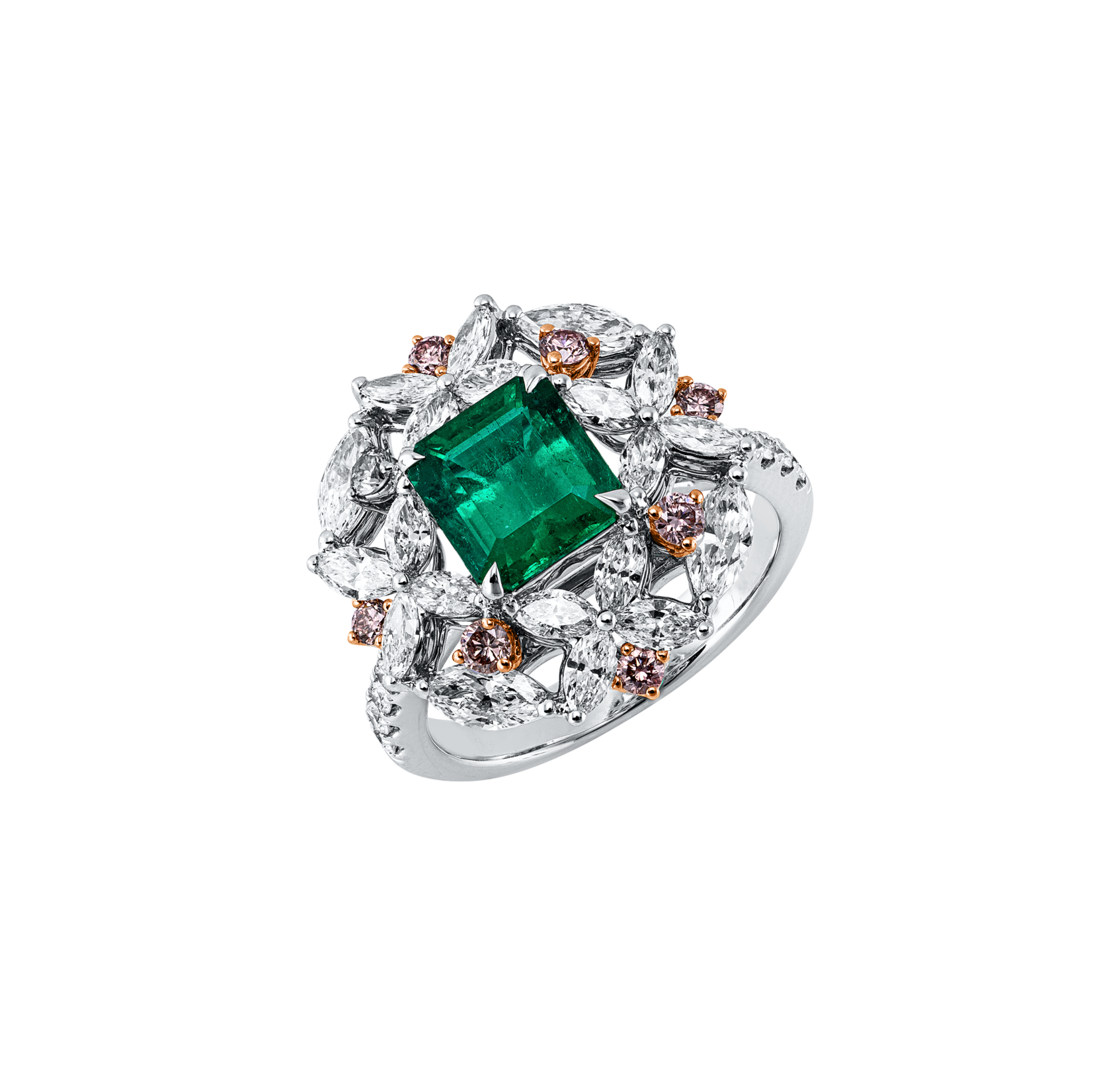 Brogle Selection Bicolor Smaragdring