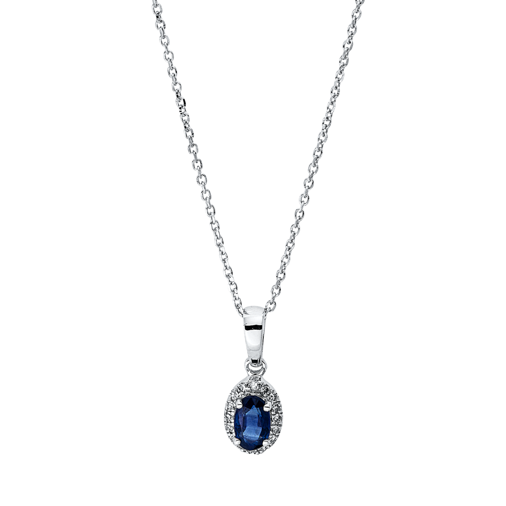 Brogle Classic Kette mit Saphiranhänger
