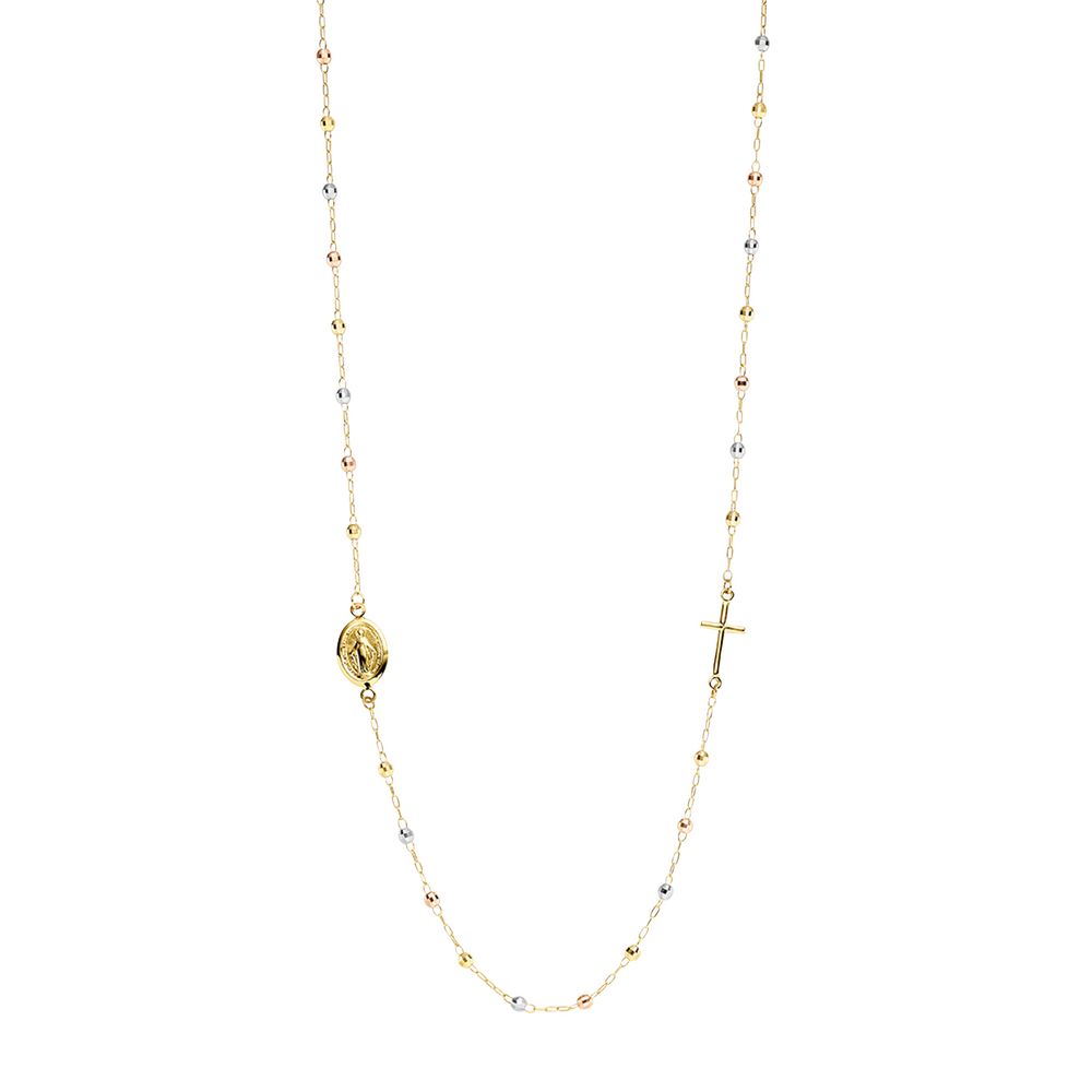 Brogle Classic Bicolor Rosenkranzkette 1mm Brogle Classic Bicolor Rosenkranzkette 1mm