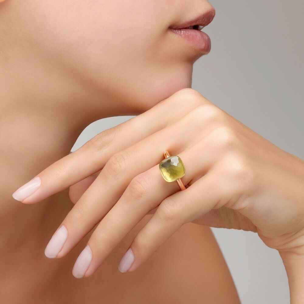 Pomellato Nudo Maxi Lemon Quartz Ring