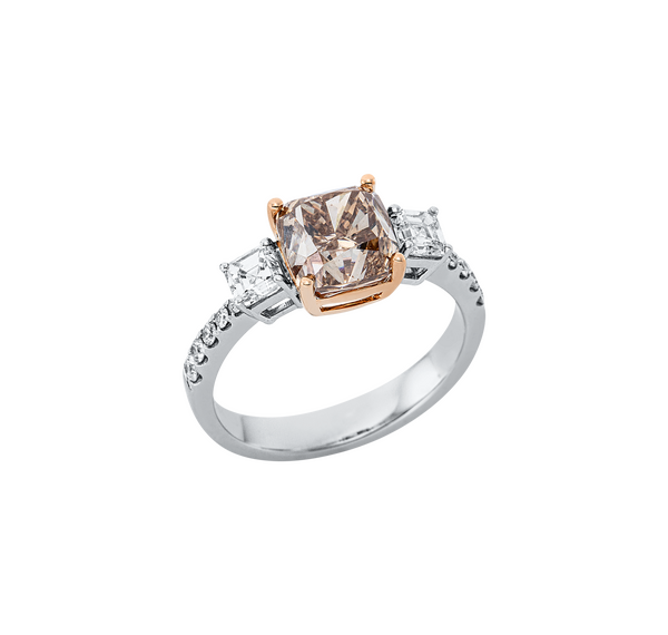Brogle bicolor solitaire ring Brogle bicolor solitaire ring