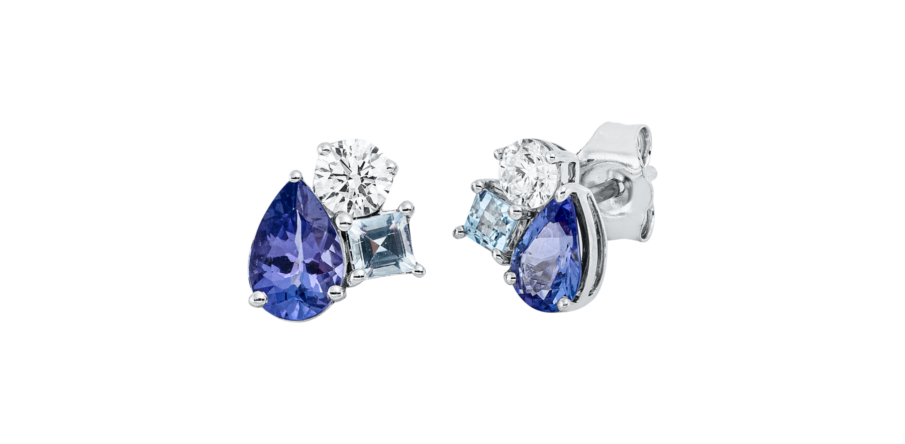 Brogle Classic colored stud earrings