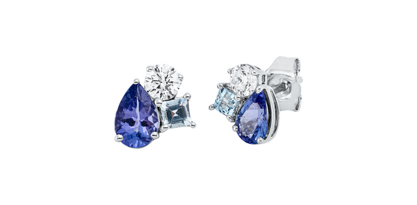 Brogle Classic colored stud earrings