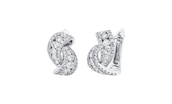 Brogle Selection diamond hoop earrings Brogle Selection diamond hoop earrings