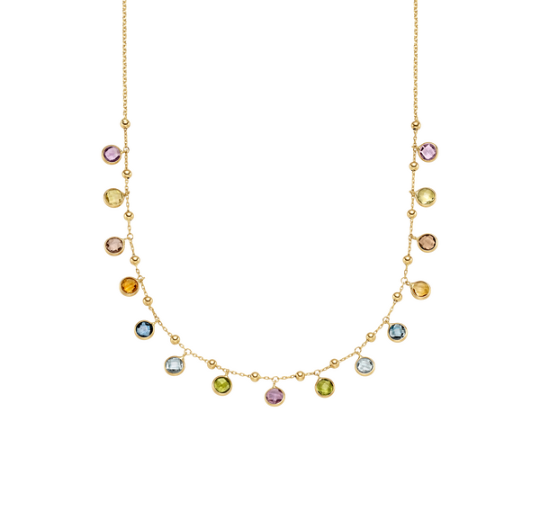 Brogle Classic colored stone necklace Brogle Classic colored stone necklace