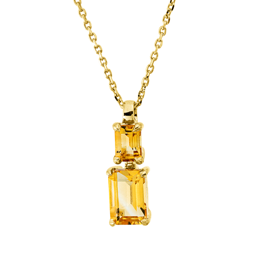 Brogle Classic Kette mit Citrinanhänger Brogle Classic Kette mit Citrinanhänger