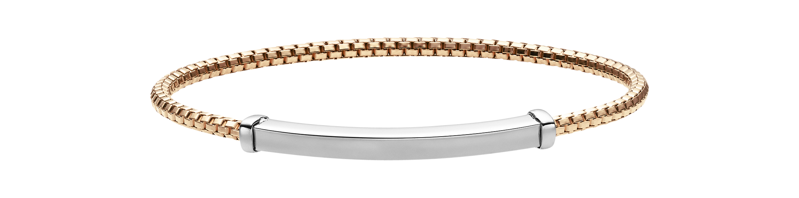 Brogle Classic Bicolor Gravurarmband flexibel 3mm Brogle Classic Bicolor Gravurarmband flexibel 3mm