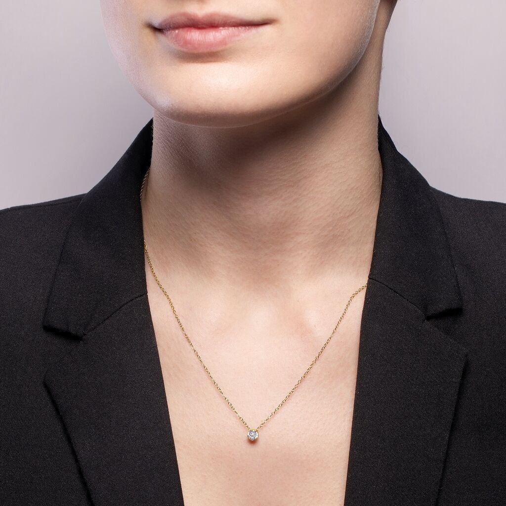 Brogle Selection necklace with pendant Sophie up to 0.5 carat Brogle Selection necklace with pendant Sophie up to 0.5 carat