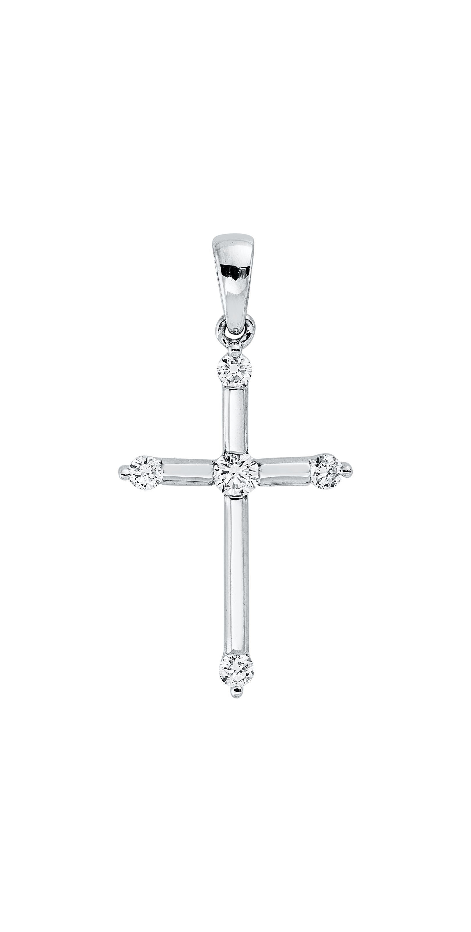 Brogle Classic Kreuzanhänger mit Diamanten