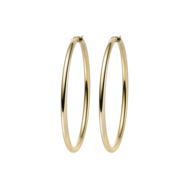 Brogle Selection Essentials hoop earrings 585 3mm