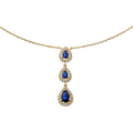 Brogle Classic necklace with sapphire pendant
