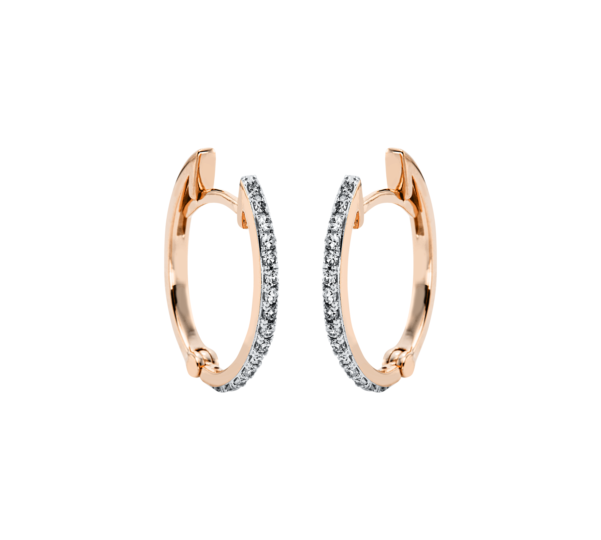 Brogle Classic Bicolor Diamantcreolen Brogle Classic Bicolor Diamantcreolen