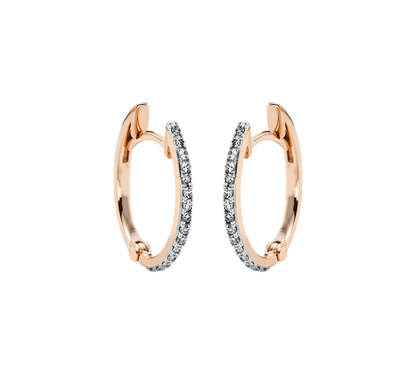 Brogle Classic Bicolor Diamantcreolen Brogle Classic Bicolor Diamantcreolen
