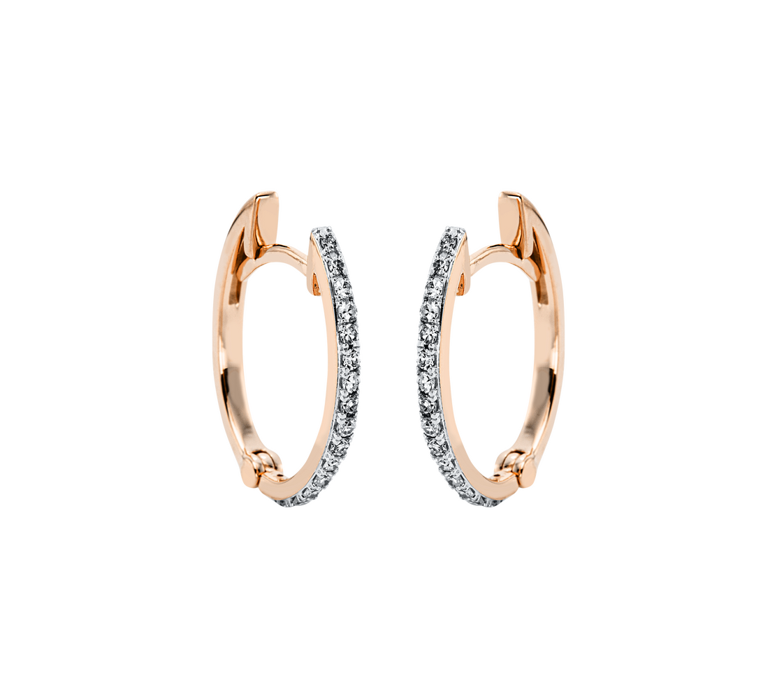 Brogle Classic Bicolor Diamantcreolen Brogle Classic Bicolor Diamantcreolen