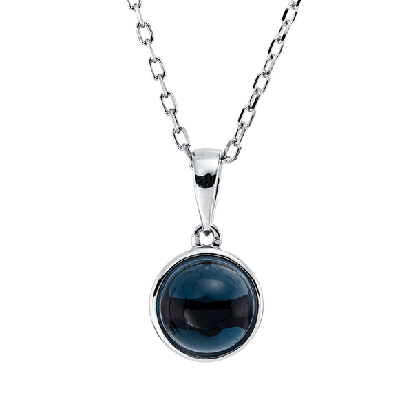 Brogle Classic necklace with London topaz pendant Brogle Classic necklace with London topaz pendant