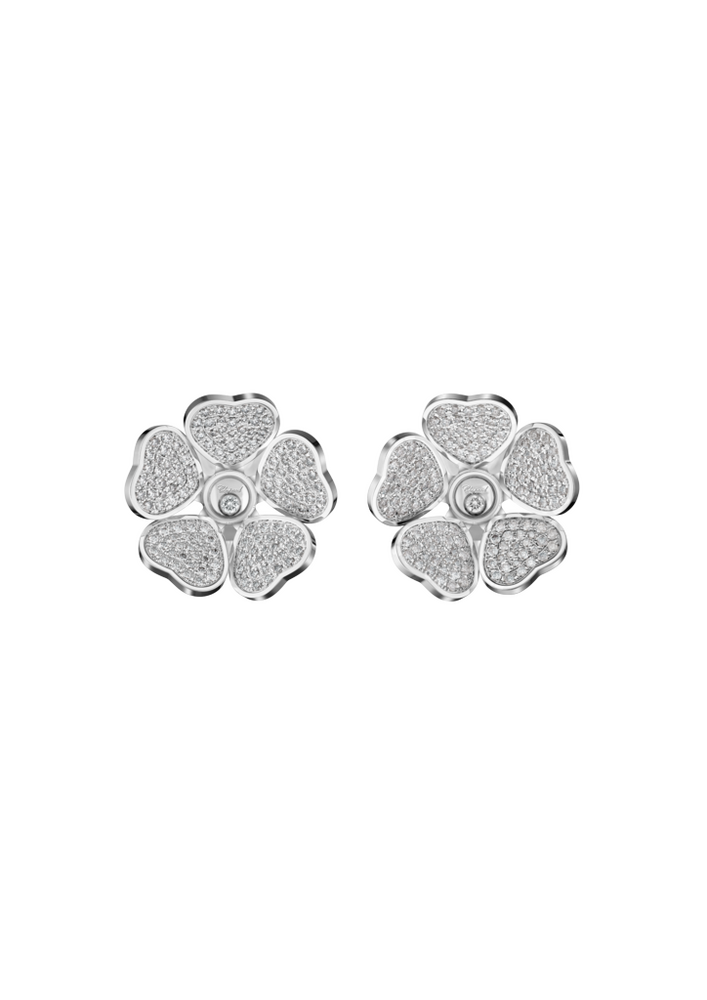 Chopard Happy Hearts Flowers Stud Earrings