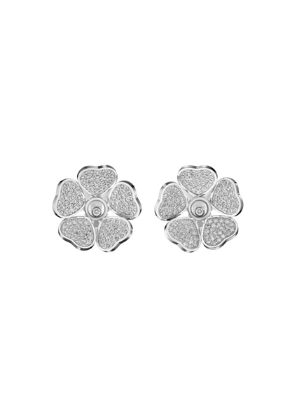 Chopard Happy Hearts Flowers Stud Earrings