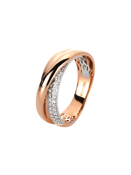 Brogle Classic Bicolor Diamond Ring
