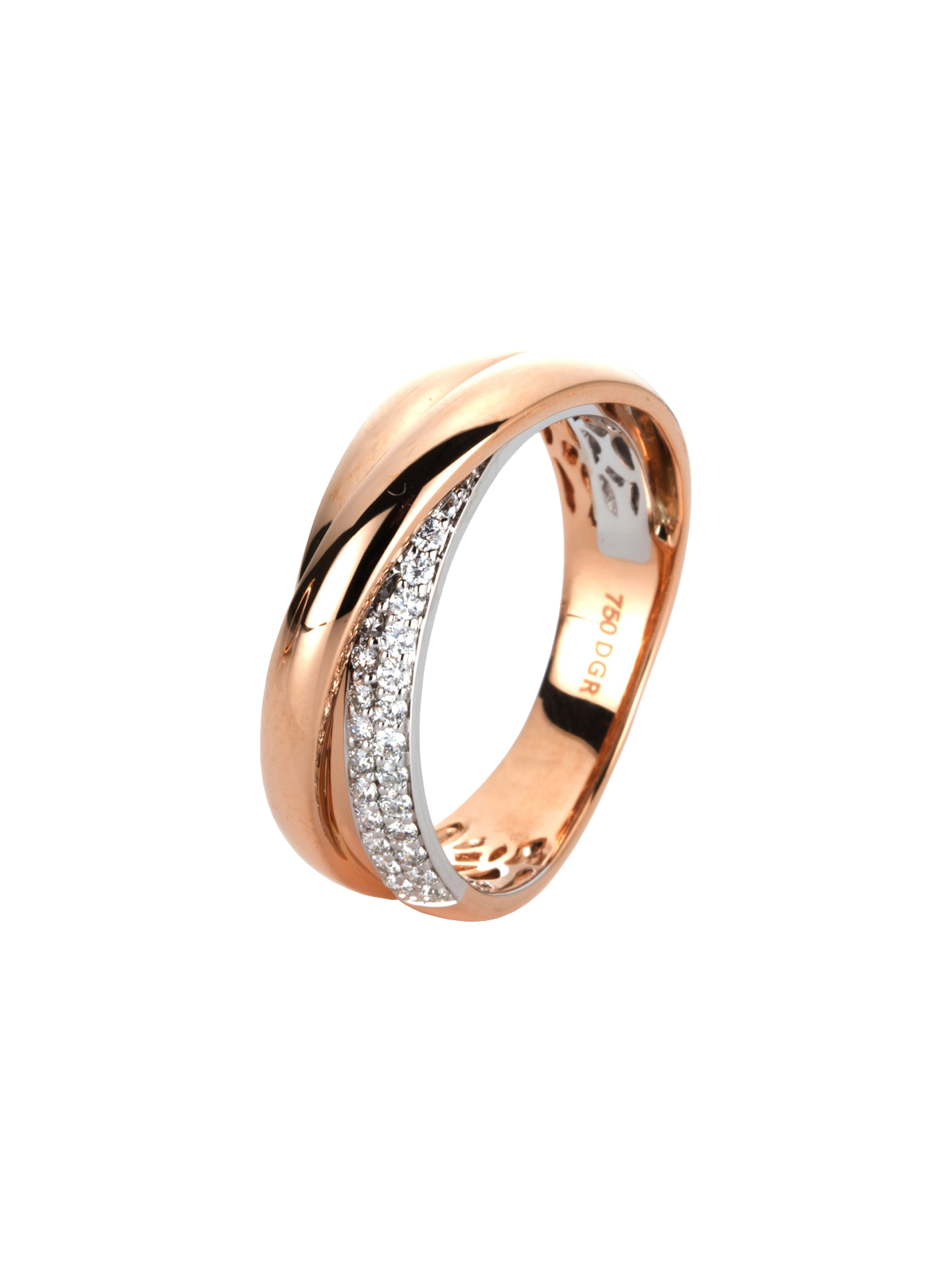 Brogle Classic Bicolor Diamond Ring Brogle Classic Bicolor Diamond Ring