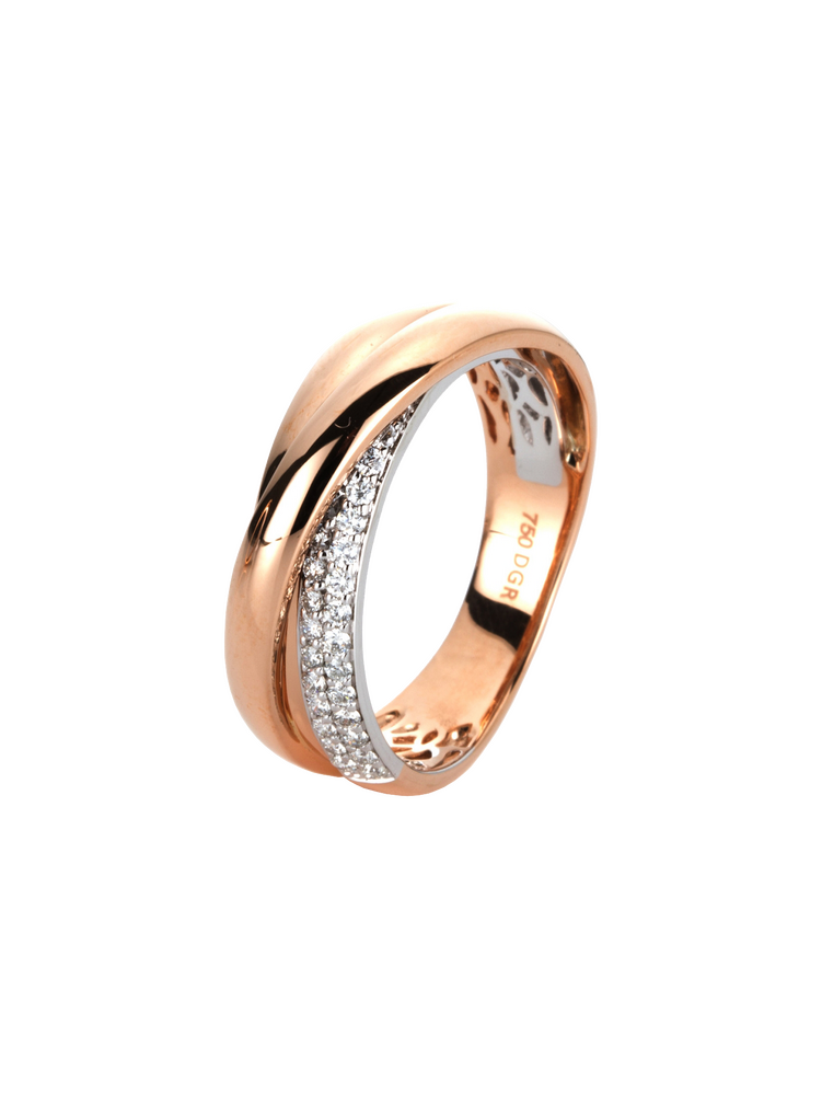 Brogle Classic Bicolor Diamond Ring Brogle Classic Bicolor Diamond Ring