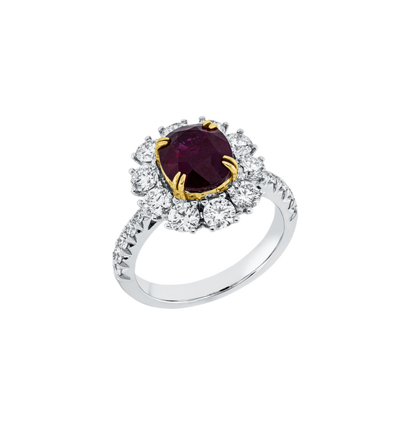 Brogle Selection bicolour ruby ring