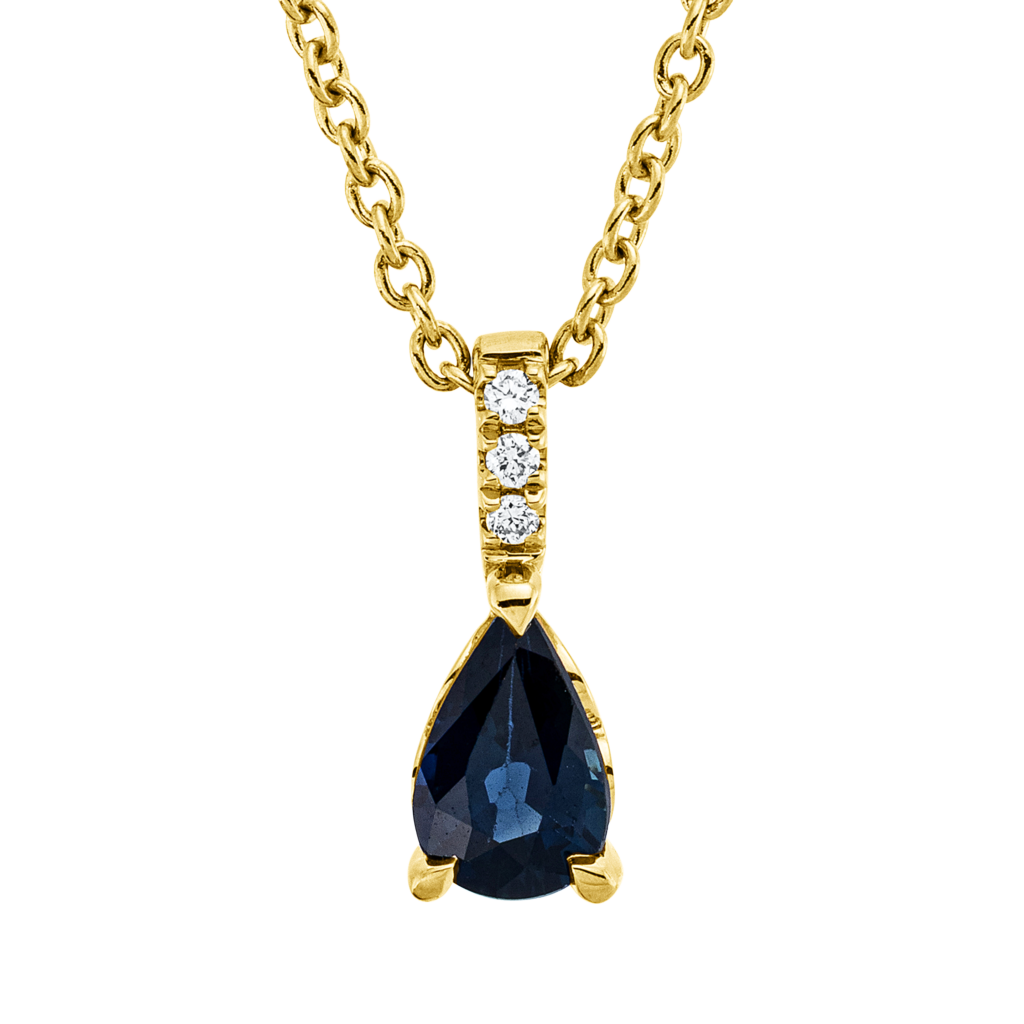 Brogle Classic necklace with sapphire pendant Brogle Classic necklace with sapphire pendant