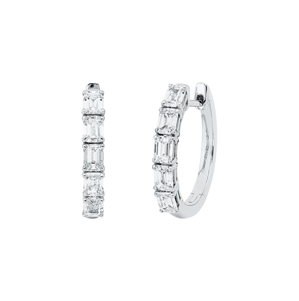 Brogle Selection diamond hoop earrings Brogle Selection diamond hoop earrings