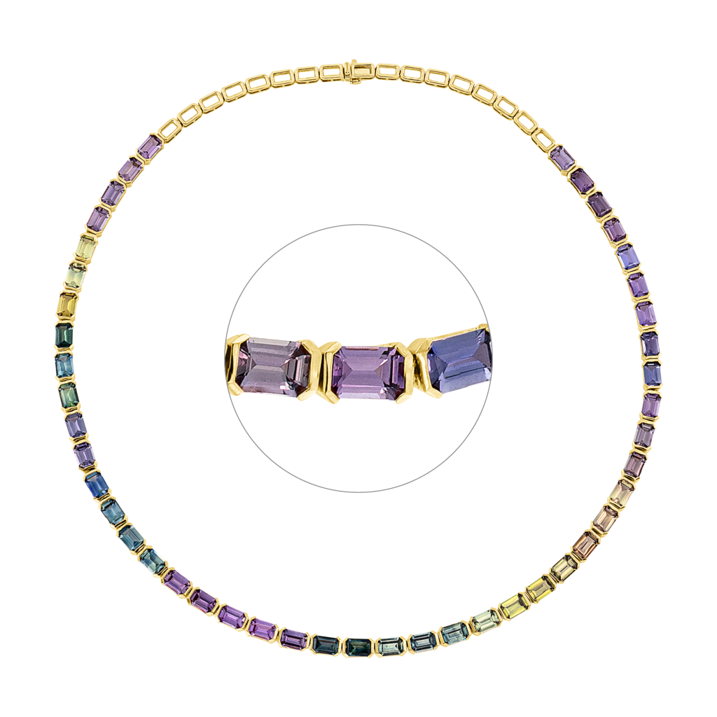 Brogle Selection sapphire necklace Rainbow Brogle Selection sapphire necklace Rainbow