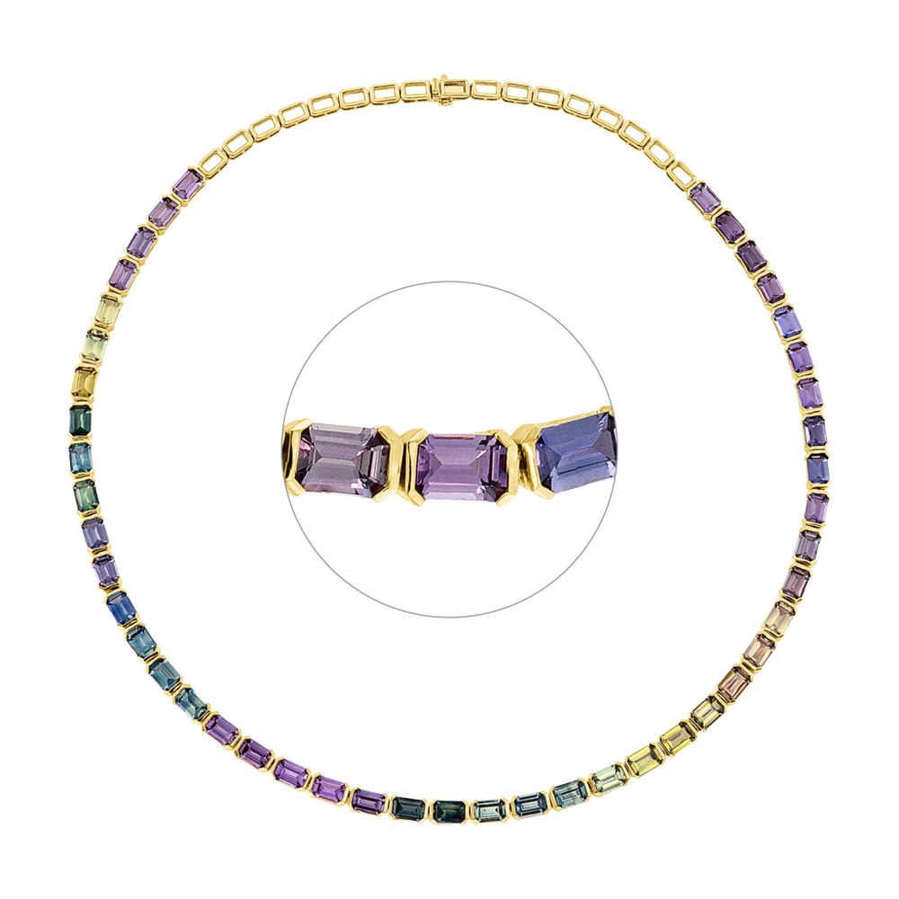 Brogle Selection sapphire necklace Rainbow Brogle Selection sapphire necklace Rainbow