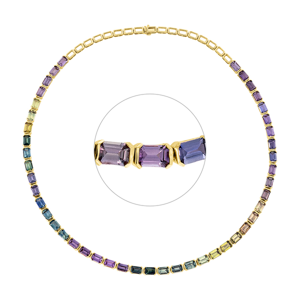 Brogle Selection sapphire necklace Rainbow Brogle Selection sapphire necklace Rainbow