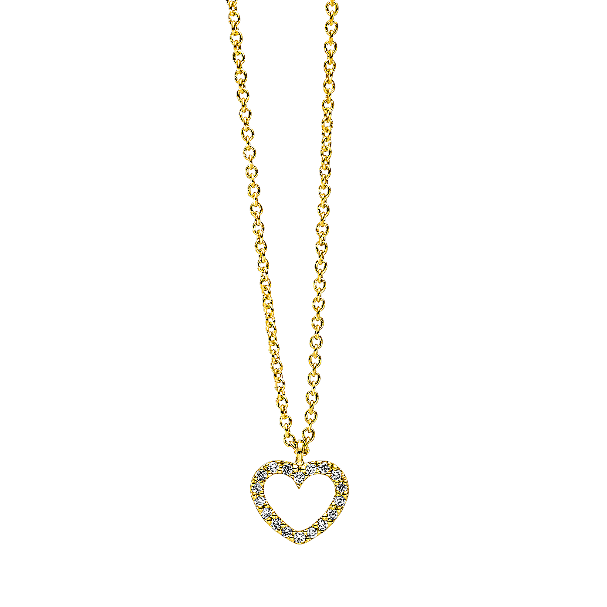 Brogle Classic Kette mit Diamantherz