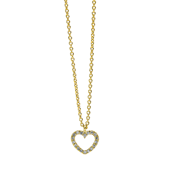 Brogle Classic Kette mit Diamantherz