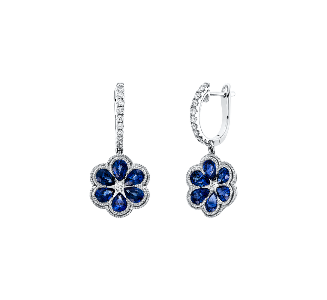 Brogle Selection sapphire hoop earrings Brogle Selection sapphire hoop earrings