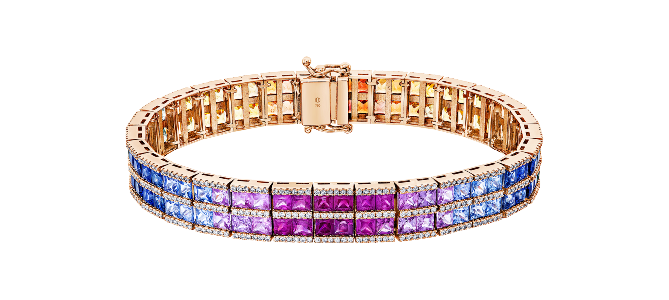 Brogle Selection Saphirarmband Rainbow Brogle Selection Saphirarmband Rainbow