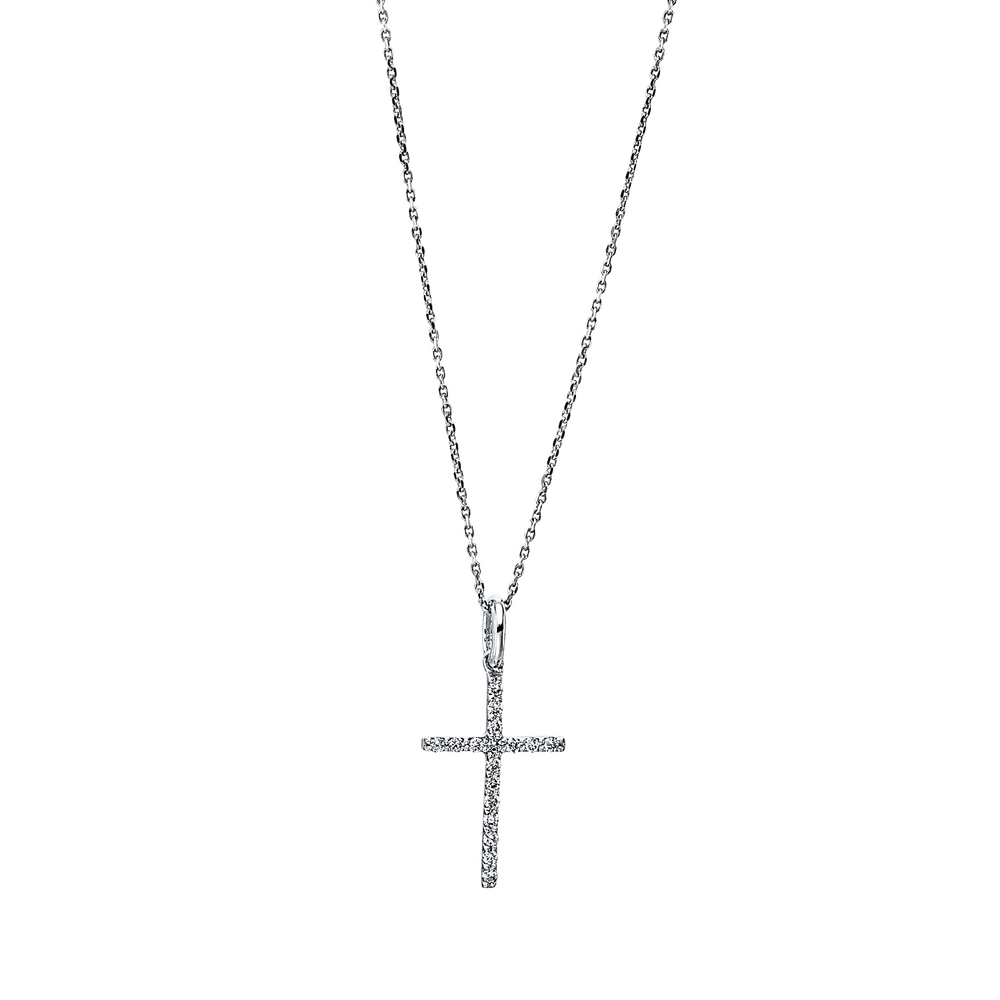 Brogle Classic necklace with diamond cross Brogle Classic necklace with diamond cross