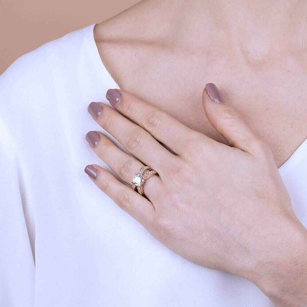 Bronzallure Altissima solitaire ring