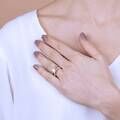 Bronzallure Altissima solitaire ring