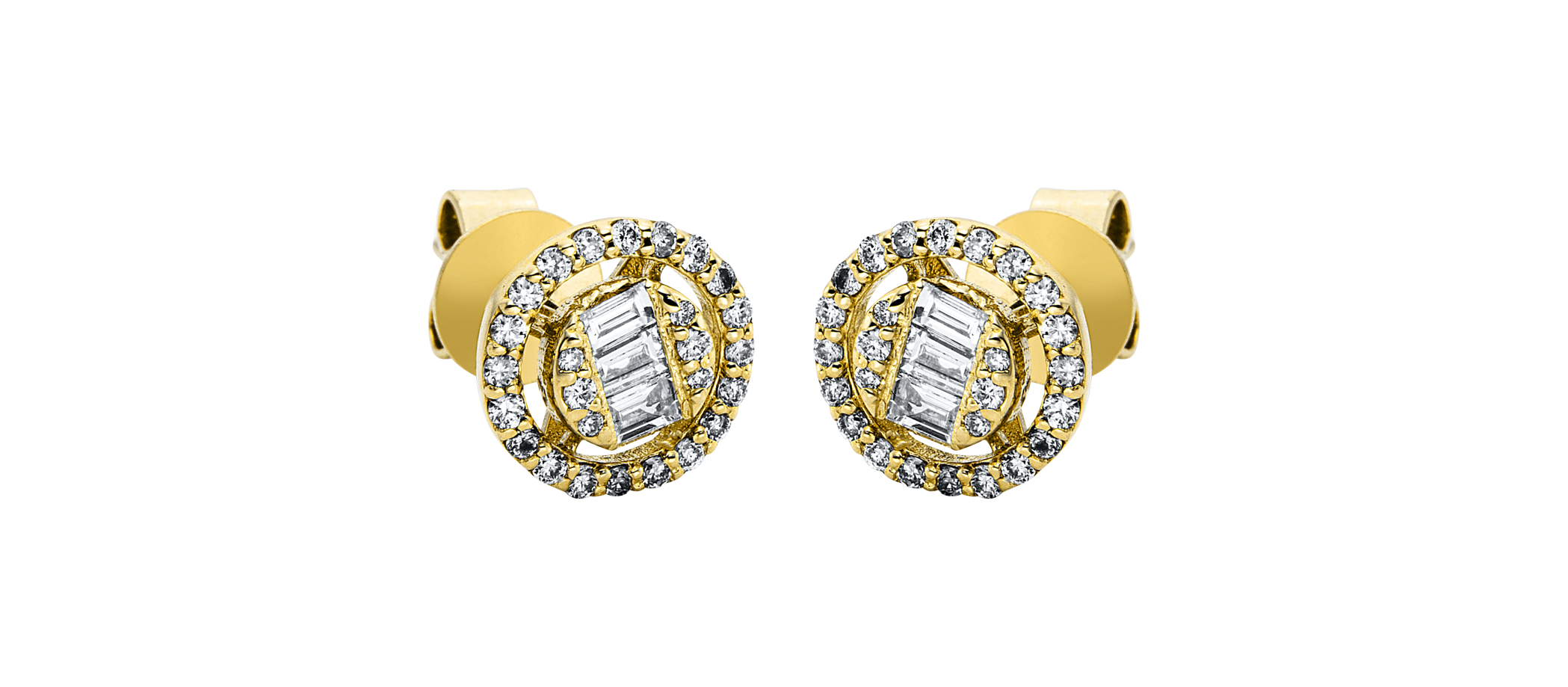 Brogle Classic diamond stud earrings