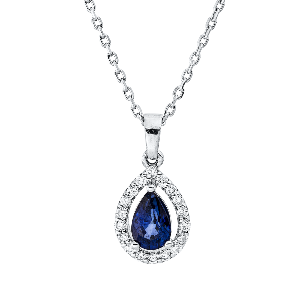Brogle Classic necklace with sapphire pendant