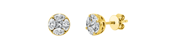 Brogle Classic diamond stud earrings Brogle Classic diamond stud earrings