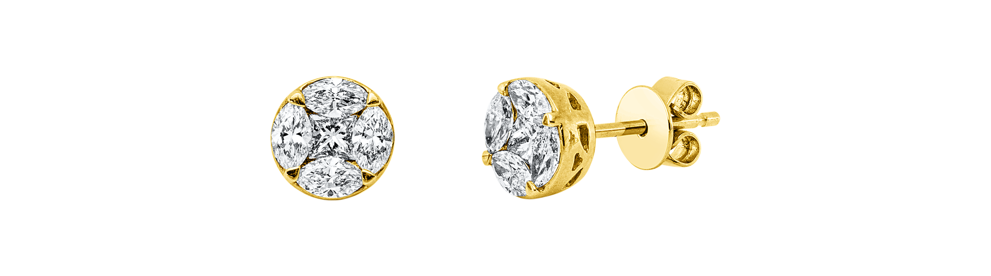 Brogle Classic diamond stud earrings Brogle Classic diamond stud earrings