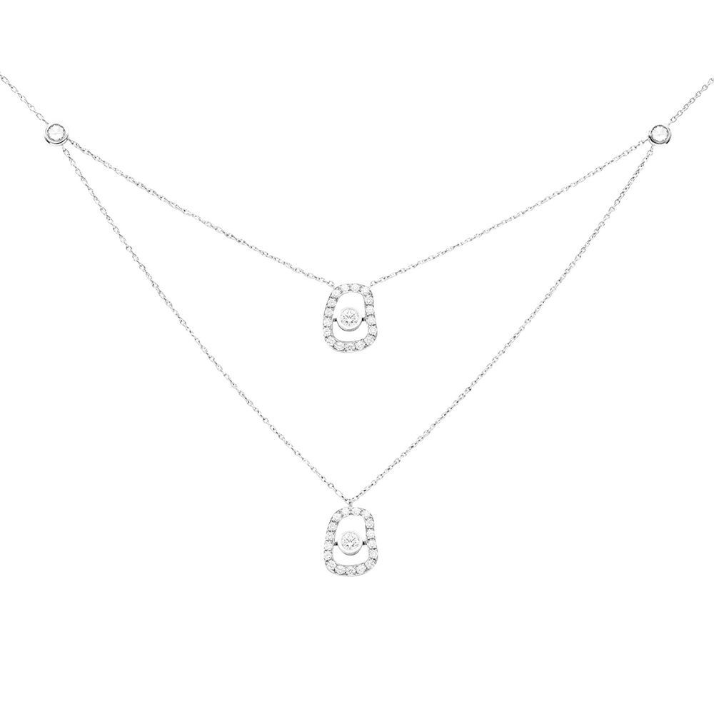 Mattioli Puzzle Diamonds necklace with pendant Mattioli Puzzle Diamonds necklace with pendant