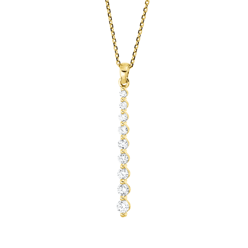 Brogle Classic necklace with diamond pendant Brogle Classic necklace with diamond pendant