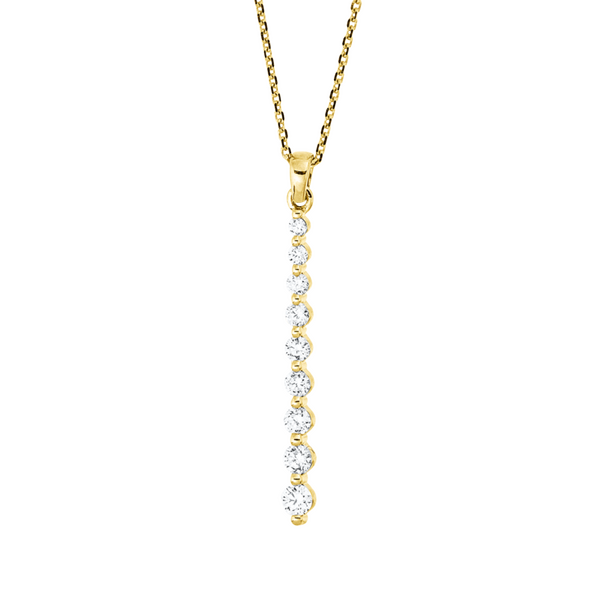 Brogle Classic necklace with diamond pendant Brogle Classic necklace with diamond pendant